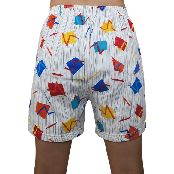 Vintage 90s Action Geometric Pattern Shorts - Picture 3 of 11